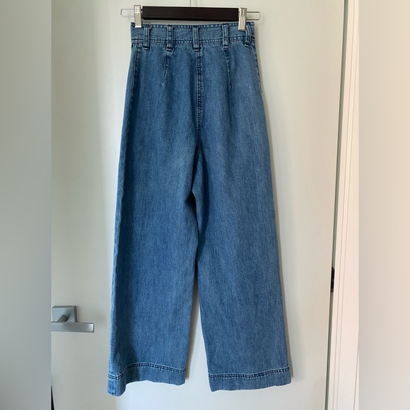 Aritzia Wilfred Free cotton pants, size 0, color blue jeans - Picture 5 of 9